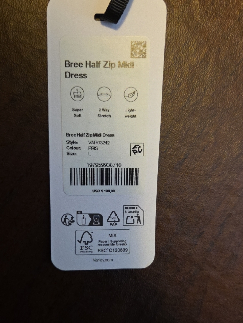 Varley Bree Half Zip Midi Dress - Picture 15 of 16